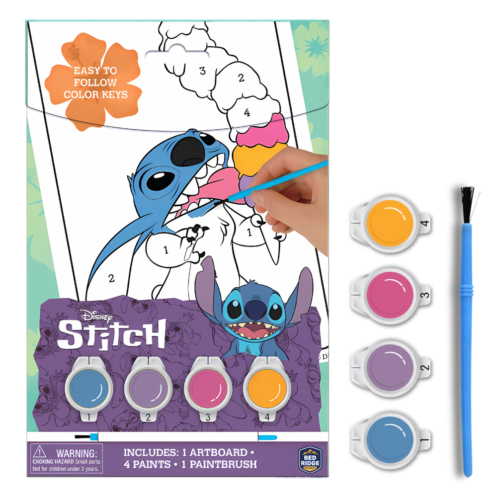 ديزني - مجموعة تلوين ستيتش حسب الأرقام