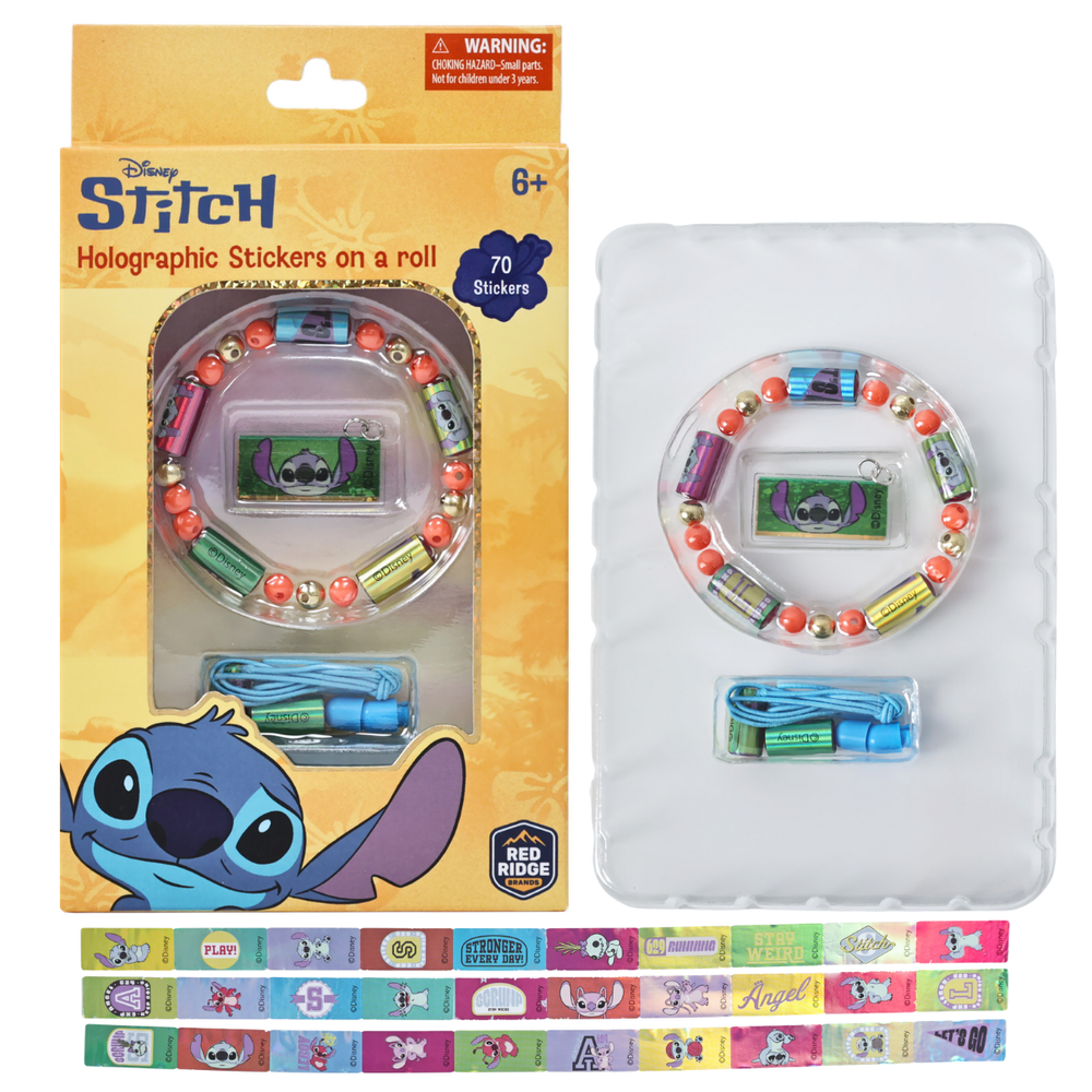 Disney - Holographic Stickers On A Roll Bracelet Making Kit - Stitch