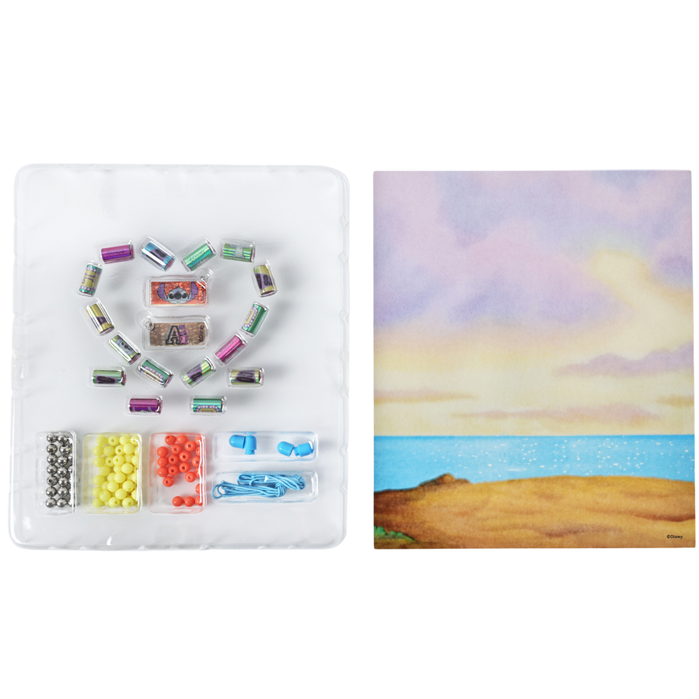 Disney - Stitch Holographic Sticker Bead Bracelet Making Craft Set - Multicolor