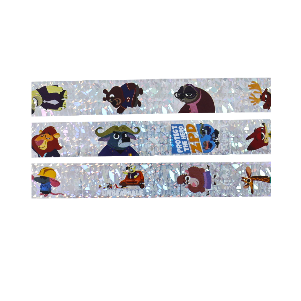 Disney - Zootopia Holographic Sticker Bead Bracelet Making Craft Set - Multicolor