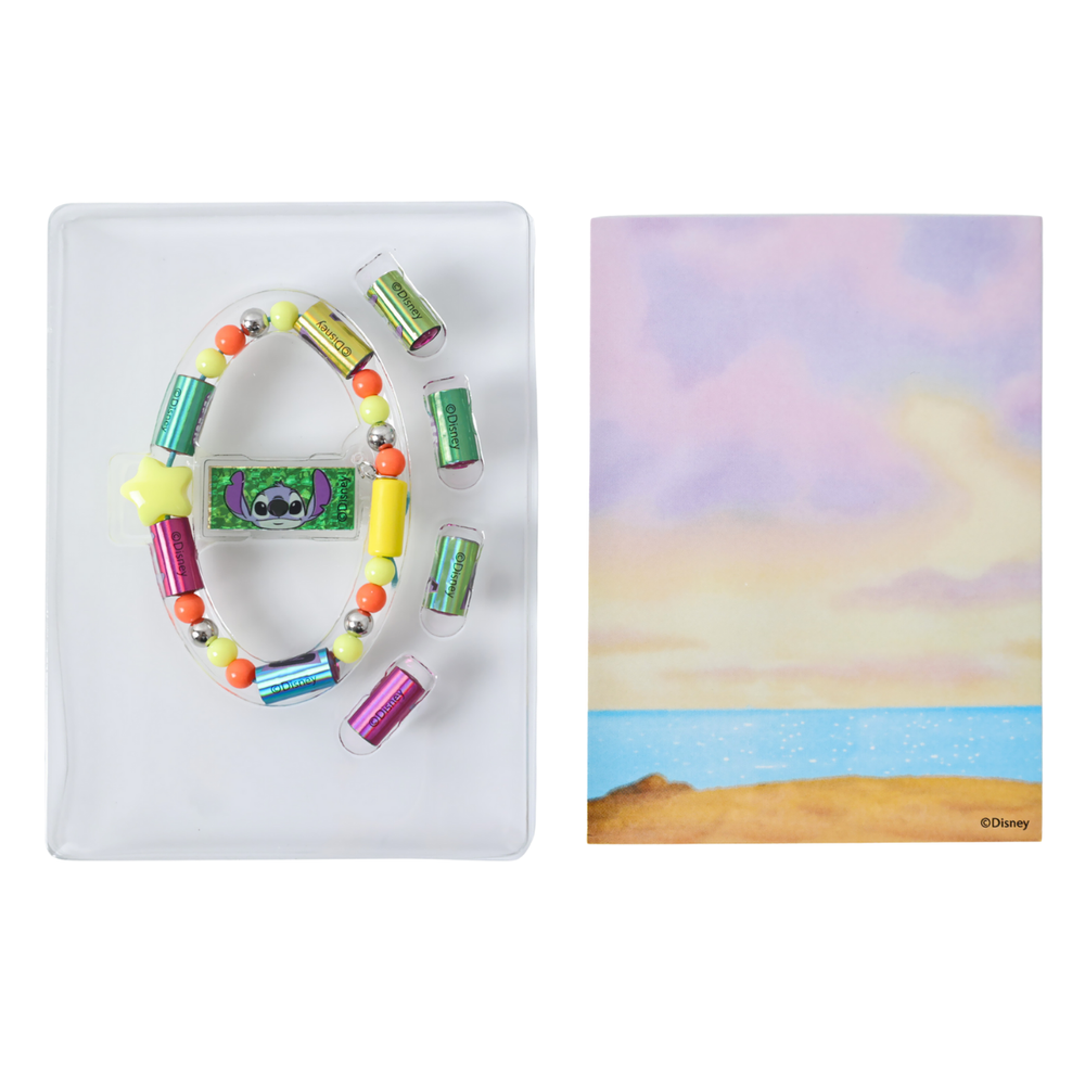 Disney - Holographic Sticker Bead Bracelet Making Craft Set - Stitch