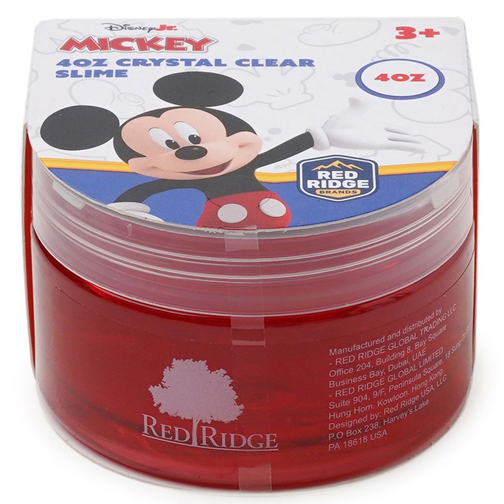 Slime Squad - Disney Mickey Crystal Clear Slime - Red - 118 ml