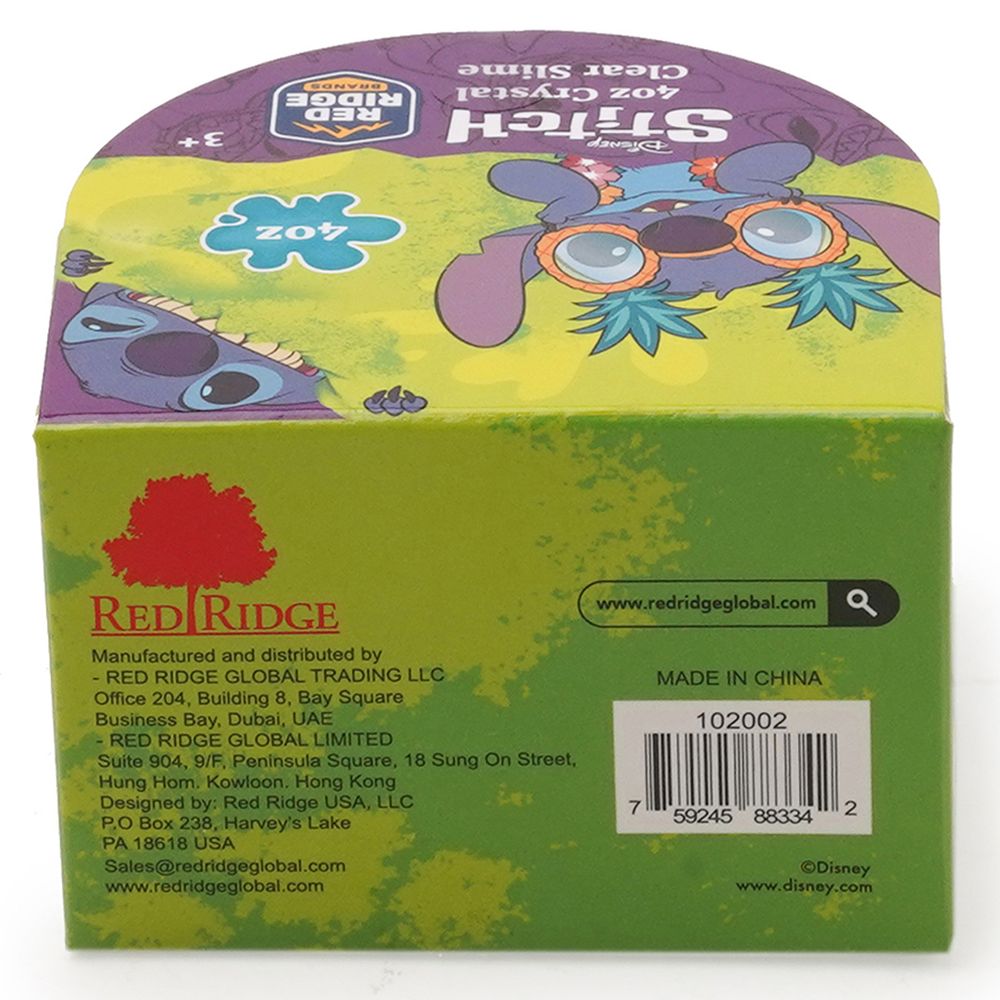 Slime Squad - Disney Stitch Crystal Clear Slime - Green - 118 ml