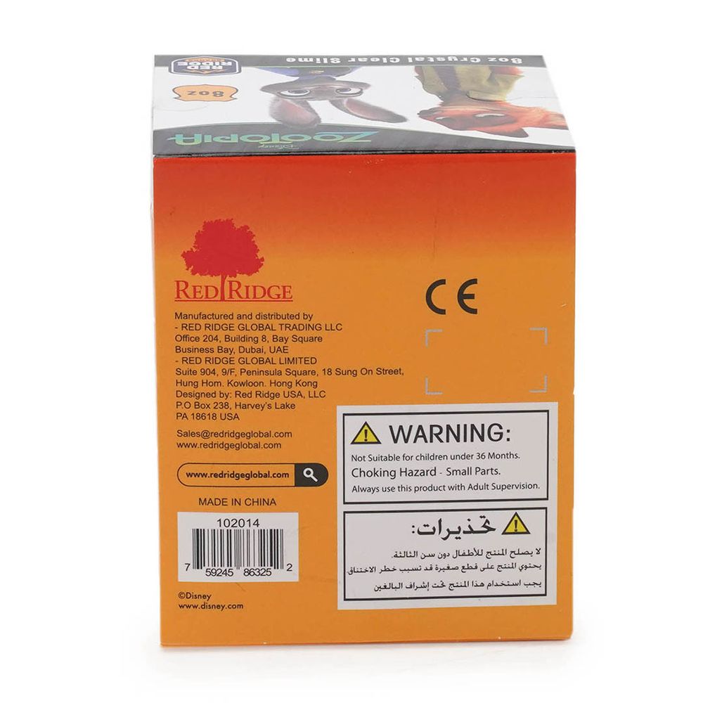 Slime Squad - Disney Zootopia Crystal Clear Slime - Orange - 236 ml