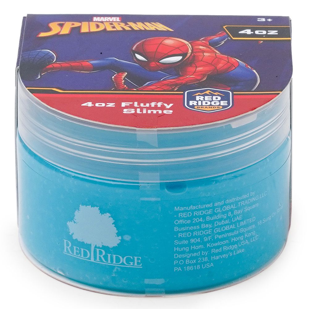 Slime Squad - Marvel Spider Man Fluffy Slime - Blue - 118 ml
