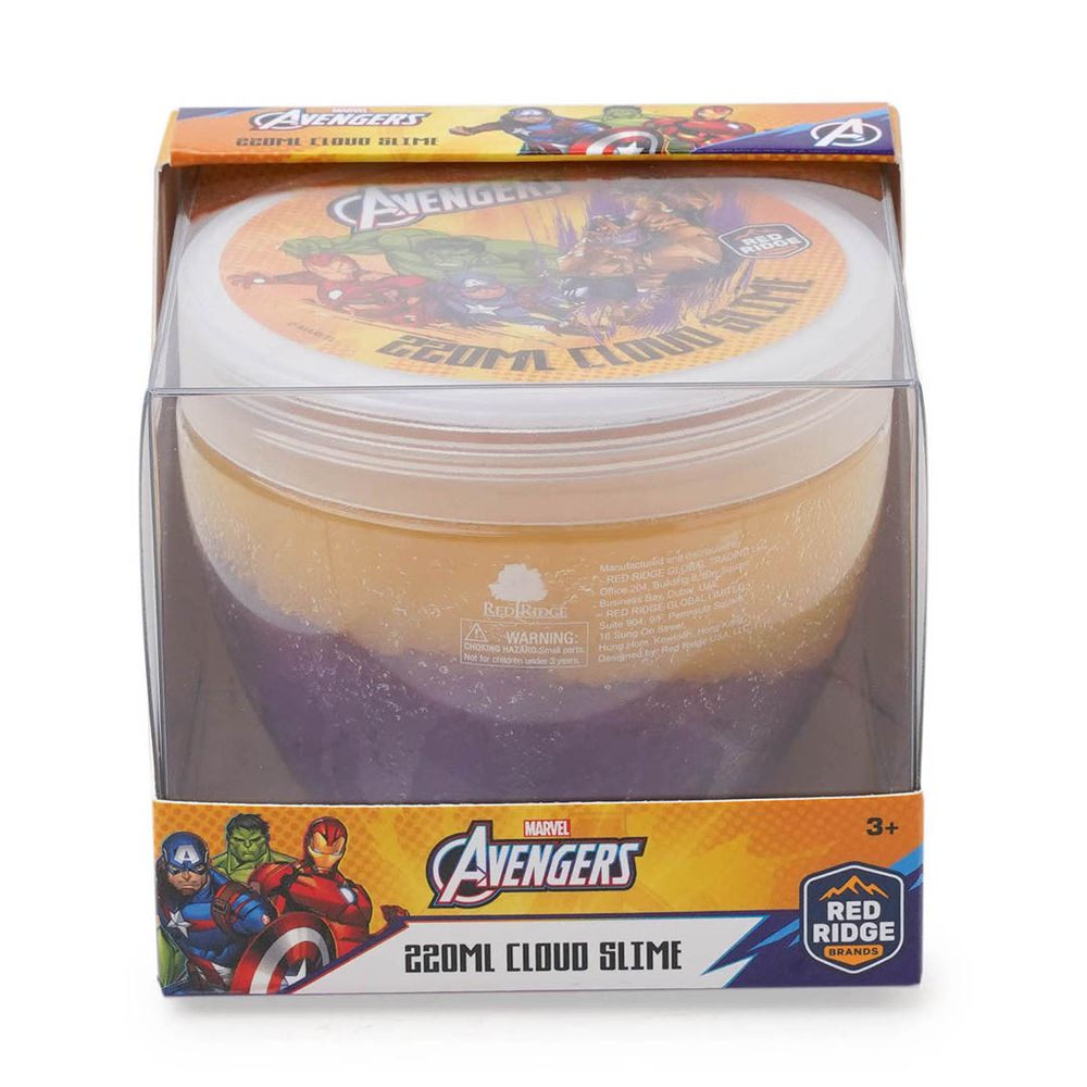 Slime Squad - Marvel Avengers Cloud Slime - Yellow/Purple - 220 ml
