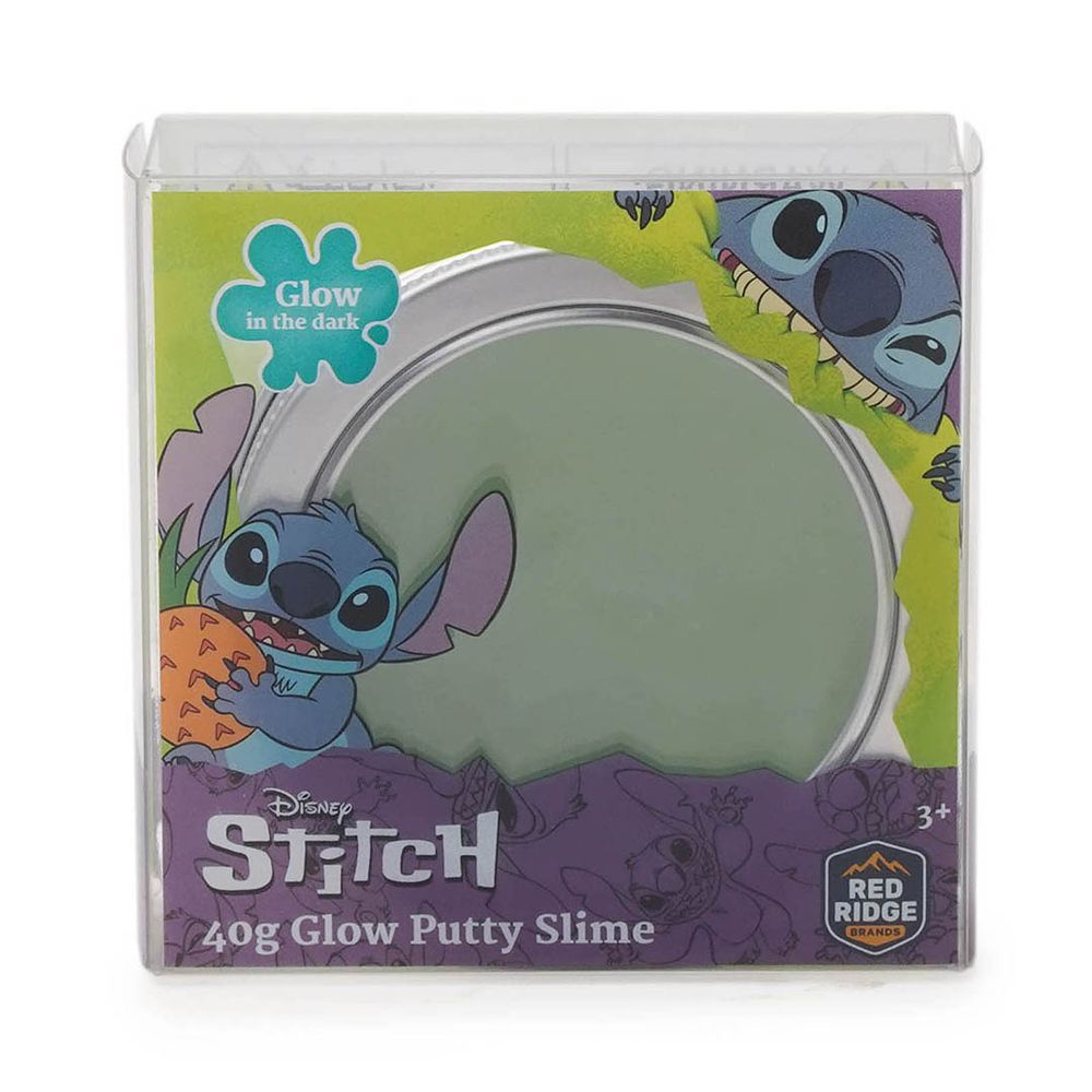 Slime Squad - Disney Stitch Glow Putty Slime - Green - 40 gm