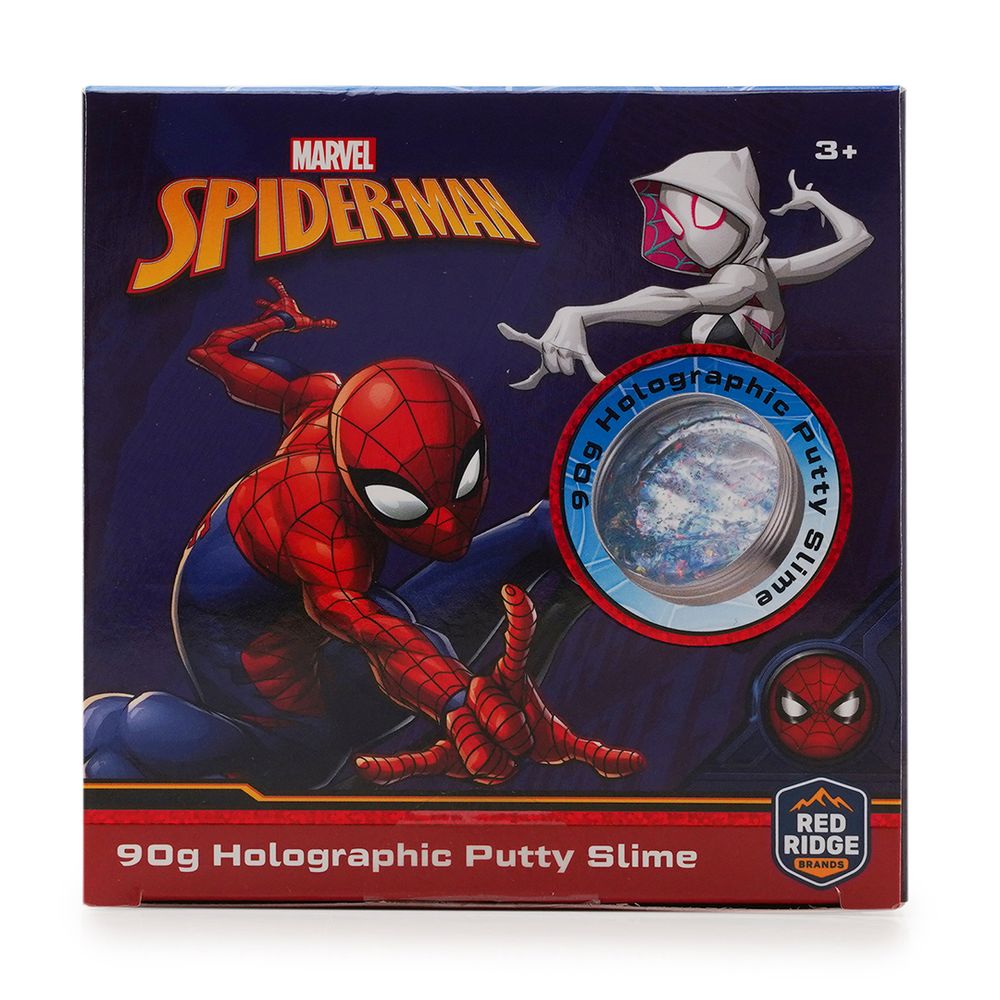 Slime Squad - Marvel Spider Man Holographic Putty Slime - Blue - 90 gm