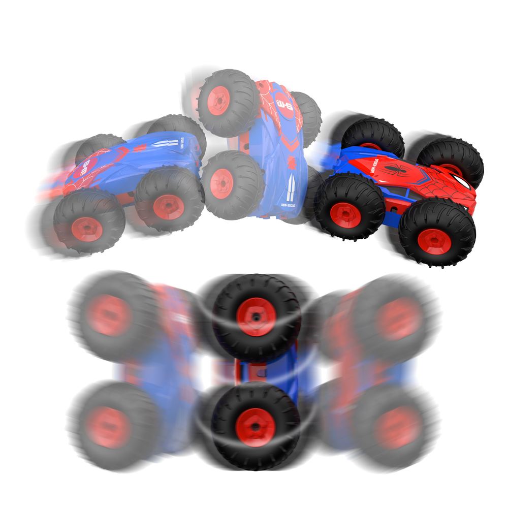 Marvel - Spider Man Flip N' Blaze Dominator RC Stunt Car - Multicolor