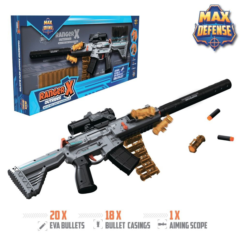 ماكس ديفنس - رينجر إكس - حزام رصاصات أوترايدر وبندقية إطلاق الخراطيش
