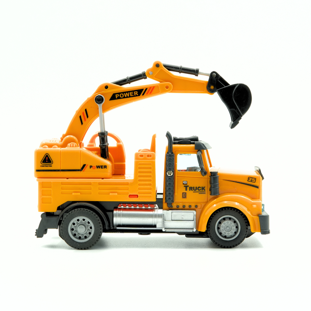 ريدريدج - حفارة بناء صغيرة تعمل بجهاز تحكم عن بعد بمقياس 1/64