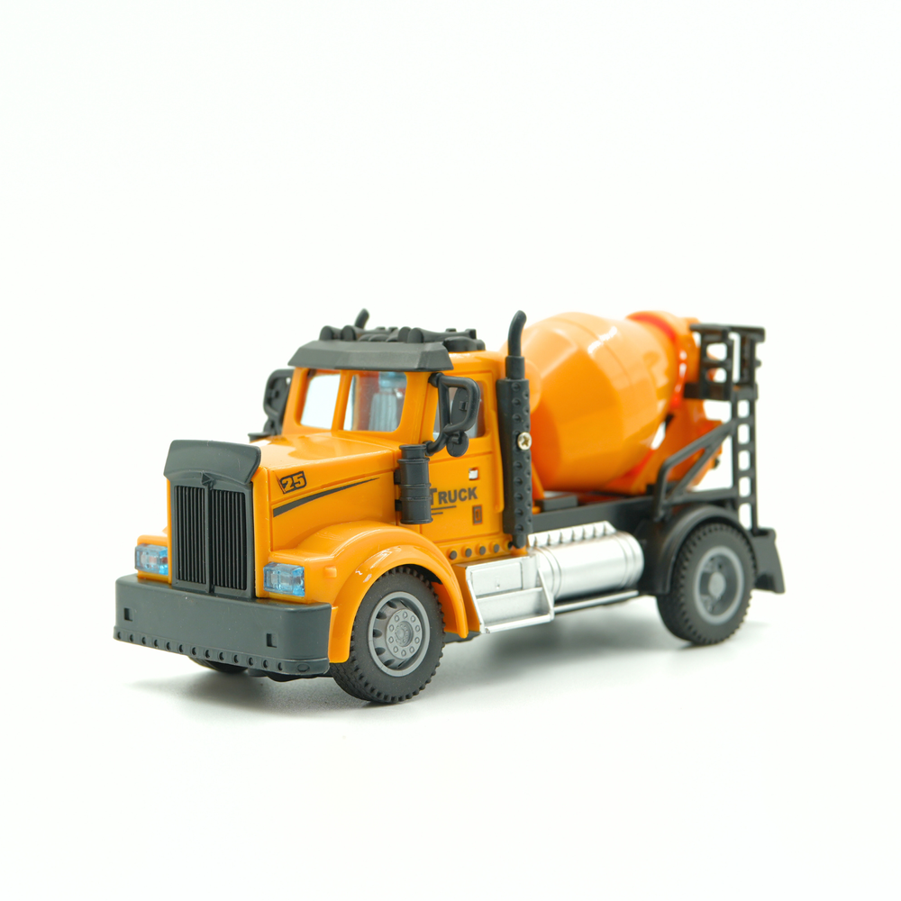 ريدريدج - خلاطة أسمنت صغيرة تعمل بجهاز تحكم عن بعد بمقياس 1/64 - أصفر