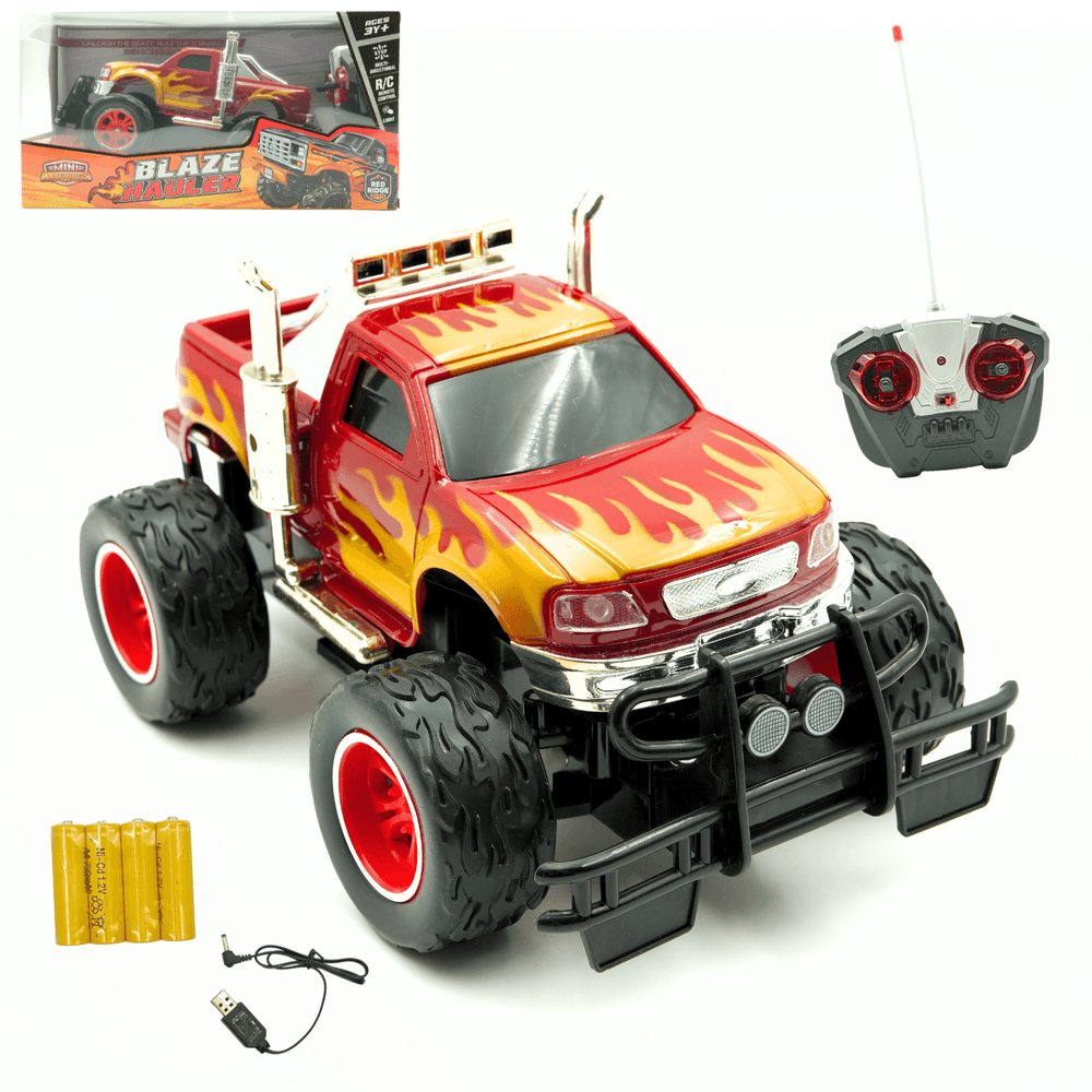 ريدريدج - شاحنة نقل صغيرة تعمل بجهاز تحكم عن بعد بمقياس 1/64 - أصفر/أسود