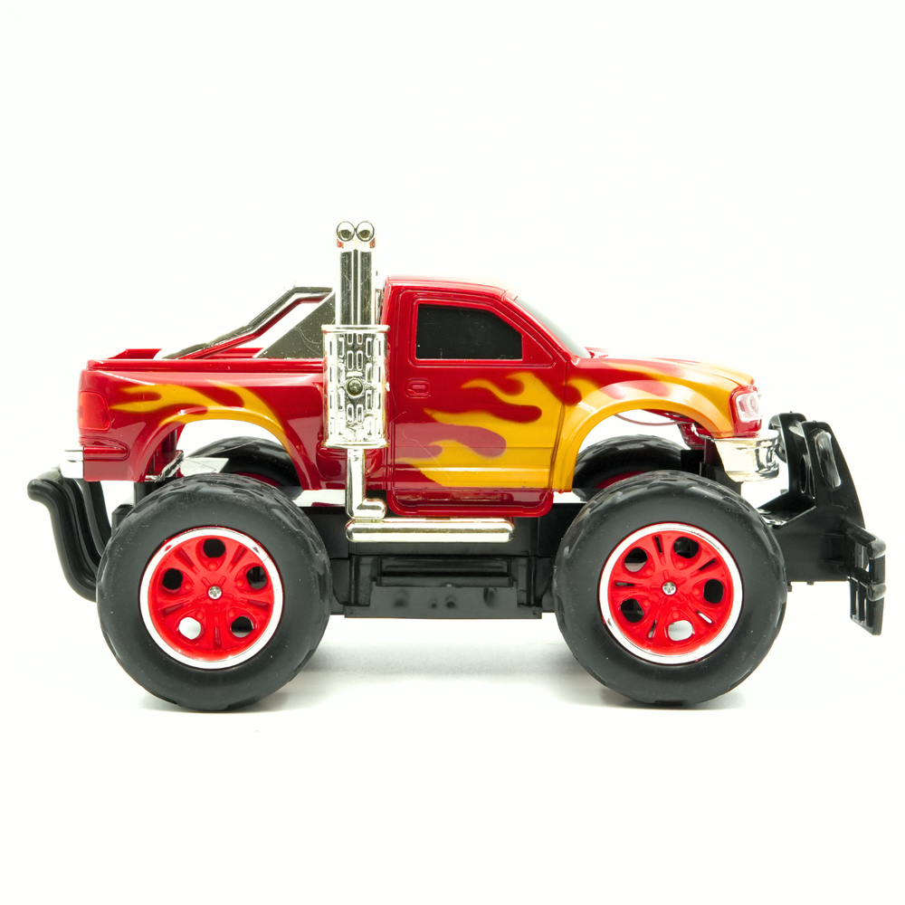 ريدريدج - شاحنة نقل صغيرة تعمل بجهاز تحكم عن بعد بمقياس 1/64 - أصفر/أسود