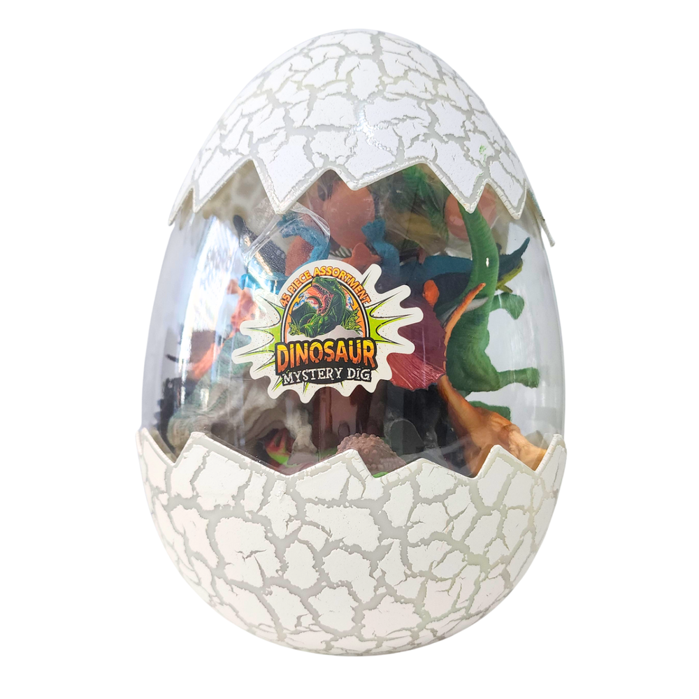مجموعة ألعاب بيض الديناصورات الغامضة من سكودل - أكثر من 40 قطعة مع مجسمات ديناصورات
