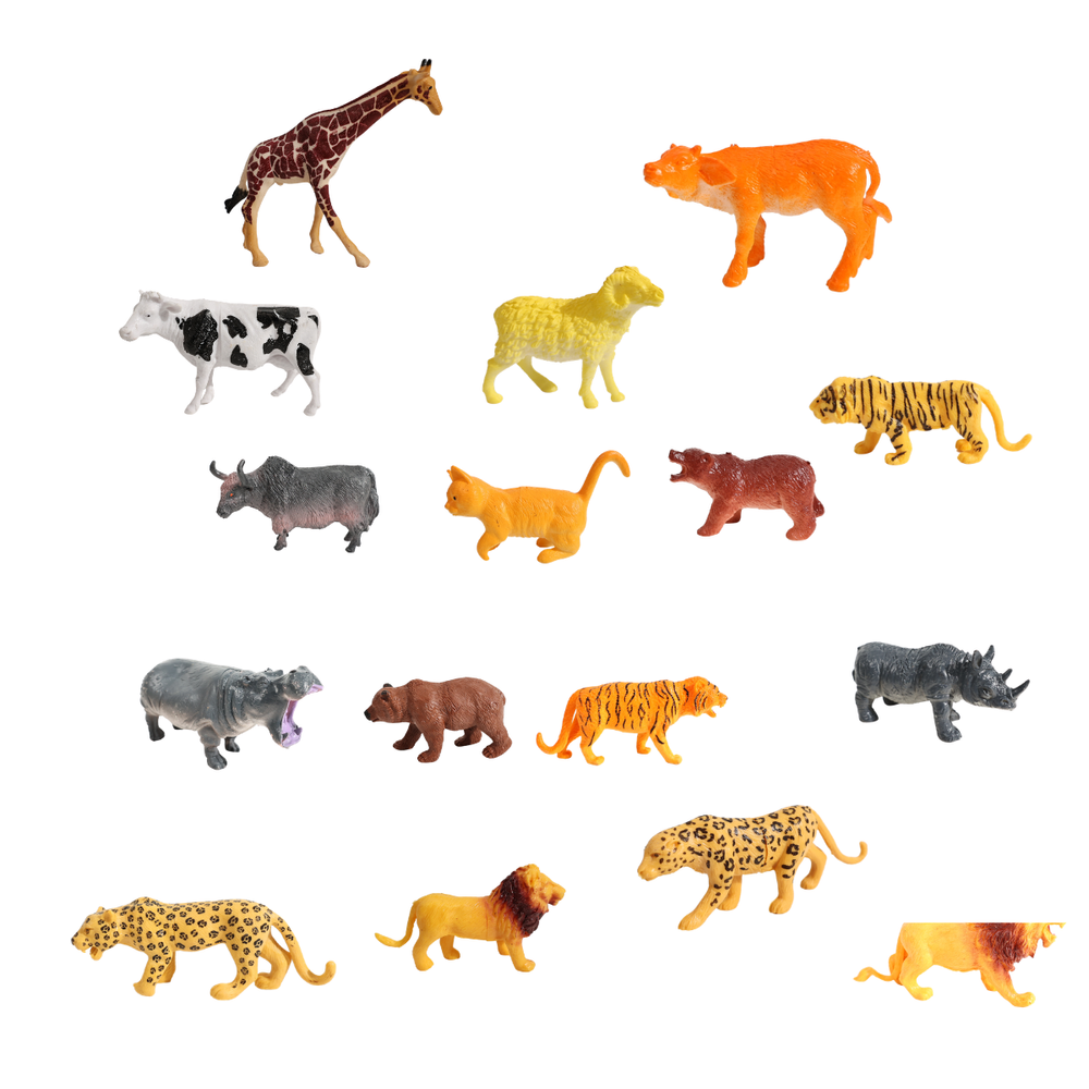 ريدريدج - مجموعة ألعاب بيض الحيوانات البرية الغامضة، أكثر من 40 قطعة من مجسمات حيوانات السفاري والمزرعة