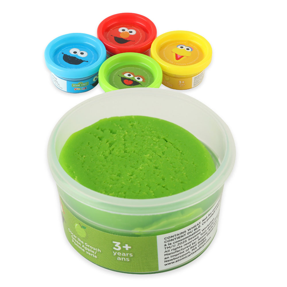 Sesame Street - Scented Dough Cans Set - Color May Vary - 4 Pcs - 113 gm