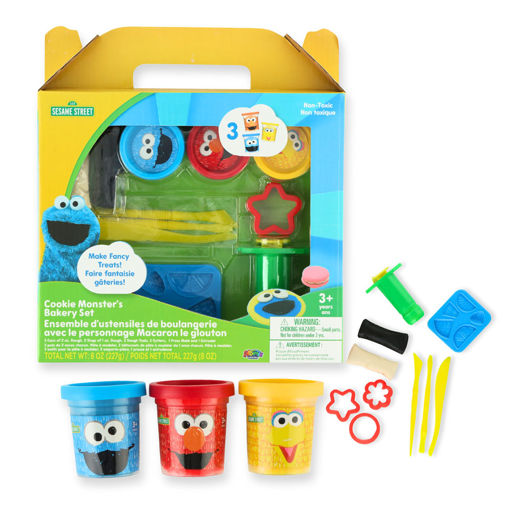 سيسمي ستريت - مجموعة خبز كوكي مونستر - 14 قطعة - 227غ