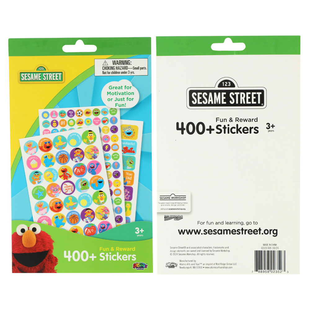 سيسمي ستريت - كراسة ملصقات المكافآت - 400+ ملصق
