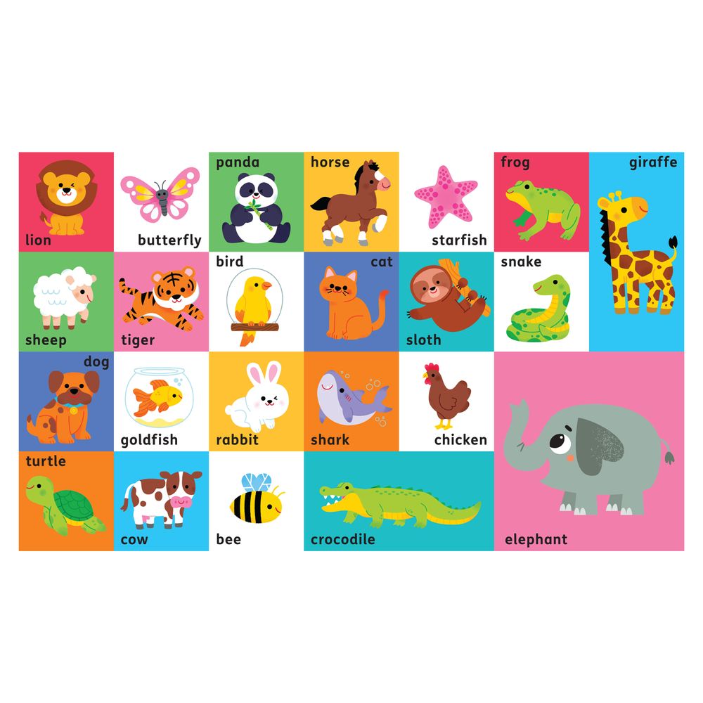 Hinkler - Floor Puzzle & Book Set - First Animals - 28 Pcs