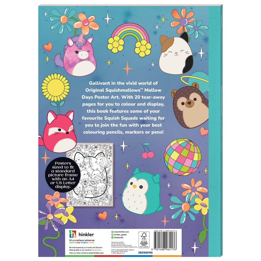 Hinkler - Kaleidoscope Colouring Squishmallows Poster Art - Mallow Days