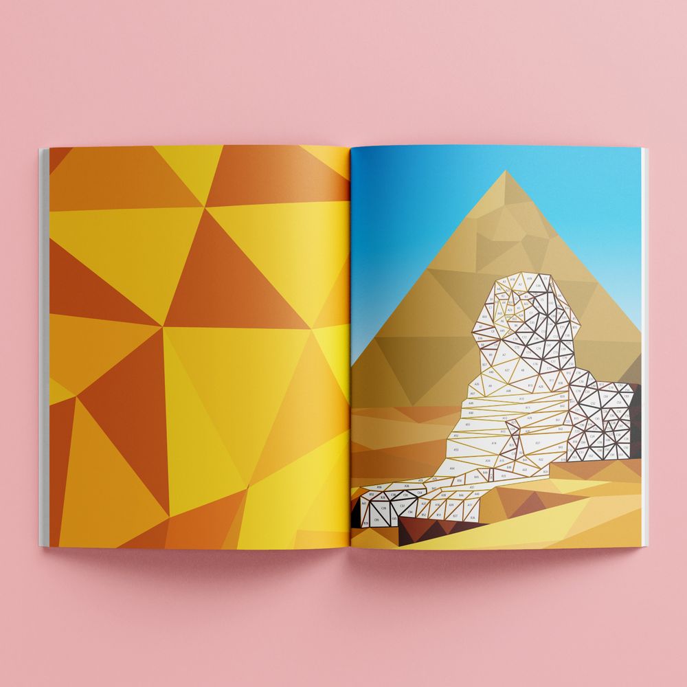 ملصقات فسيفساء كاليدوسكوب: معالم عالمية