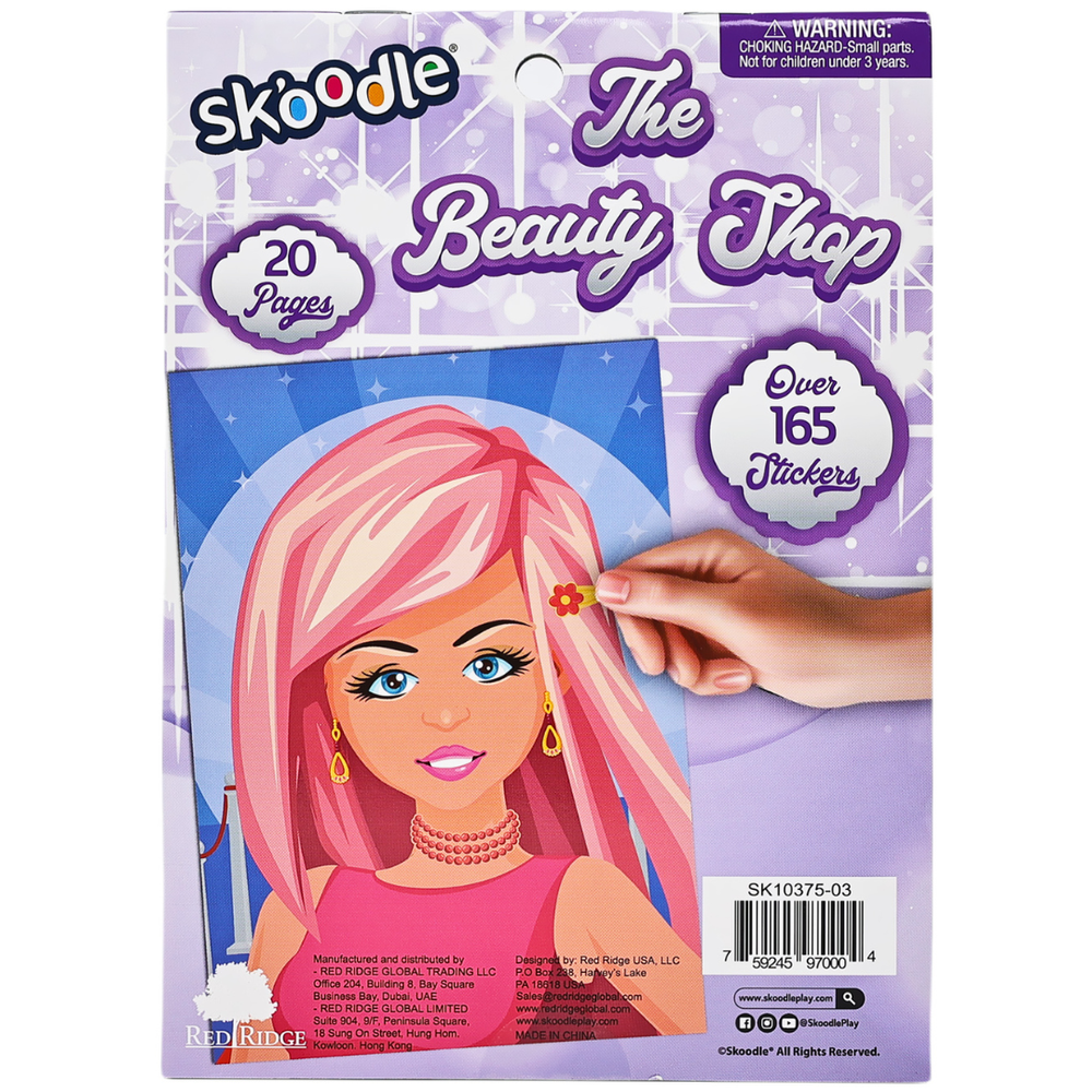 Skoodle The Beauty Shop Sticker Book - Multicolor