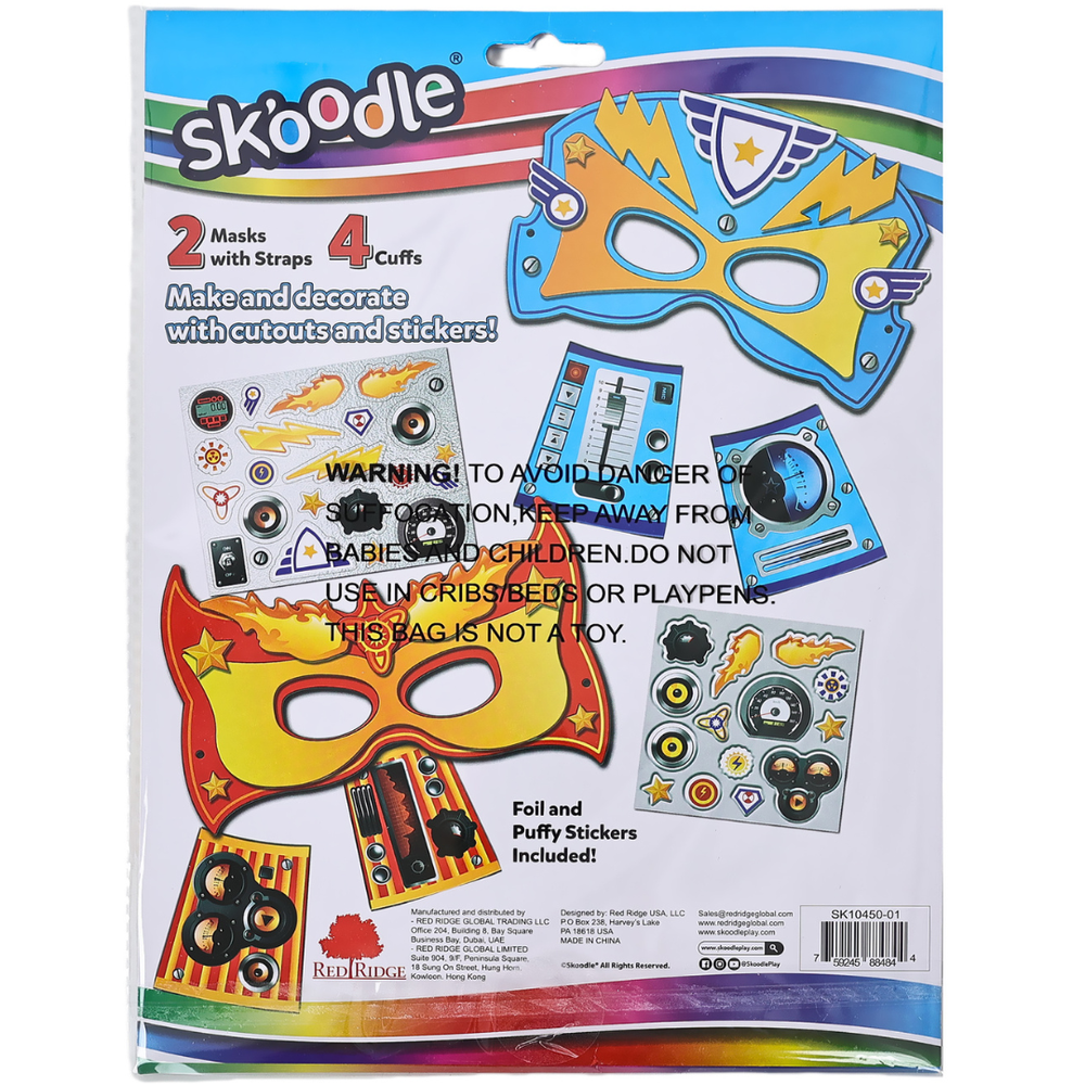 Skoodle Create Your Own Hero Masks Craft Kit - Multicolor