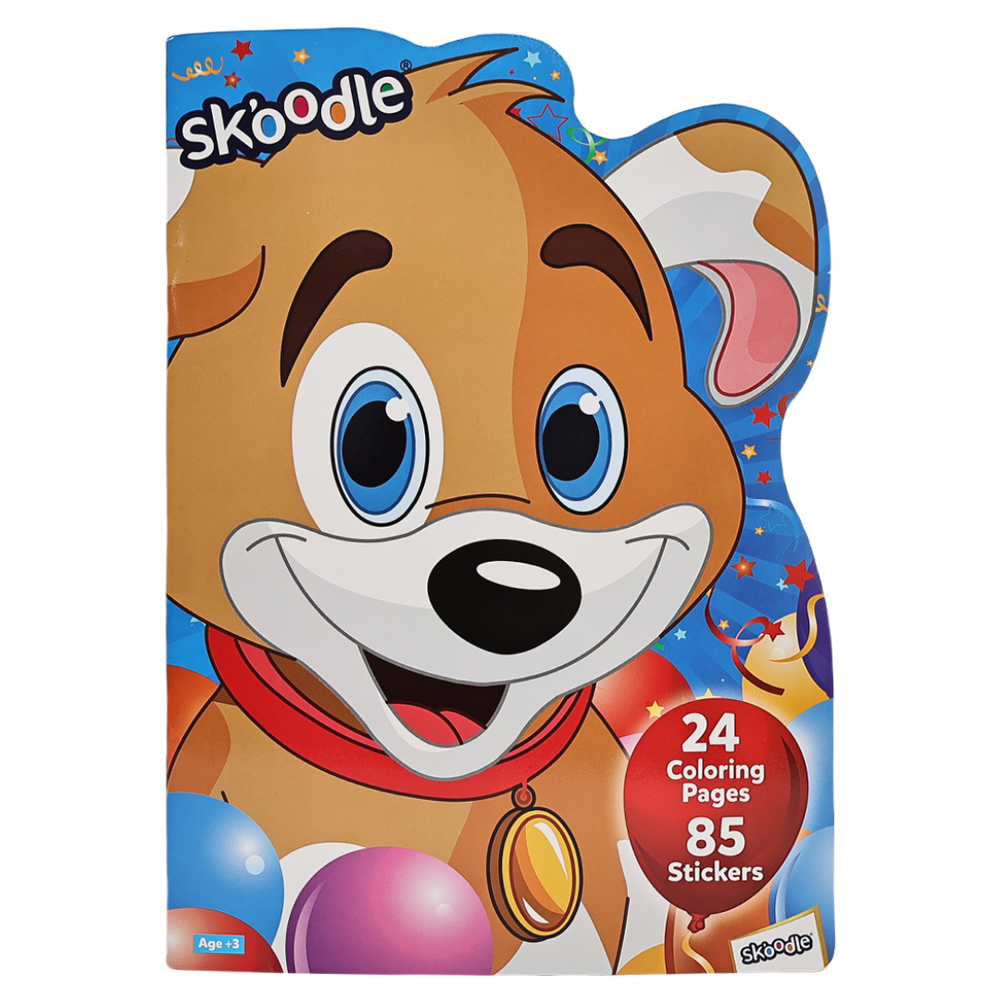 Skoodle - Coloring Book With 85 Stickers Art & Craft Kit - Multicolor