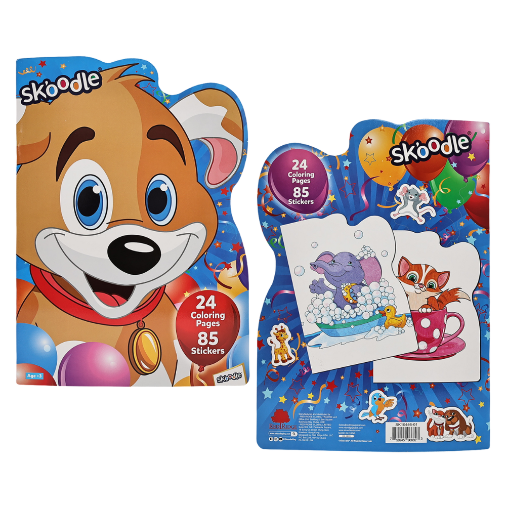 Skoodle - Coloring Book With 85 Stickers Art & Craft Kit - Multicolor