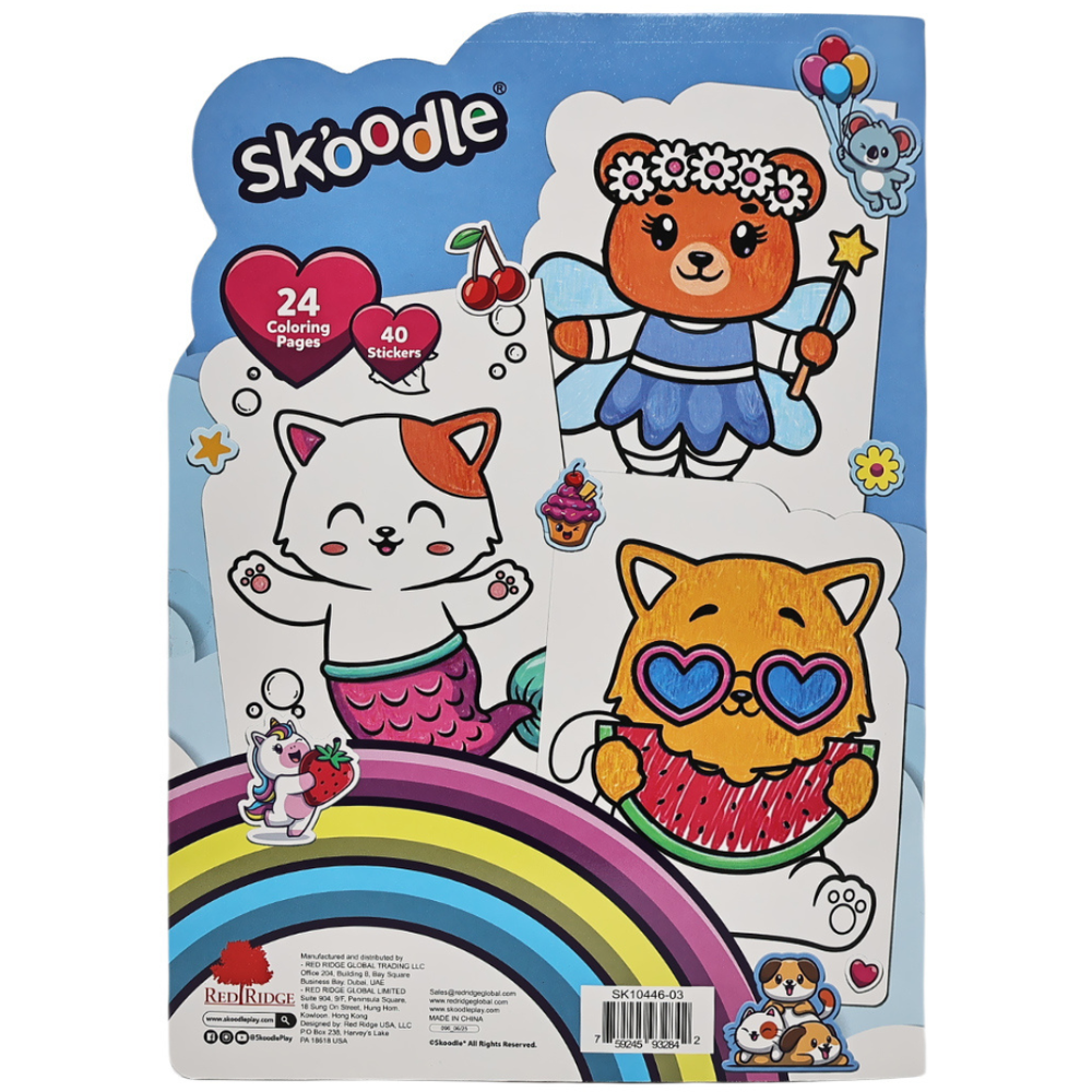 Skoodle - Coloring Book With Stickers - Unicorn