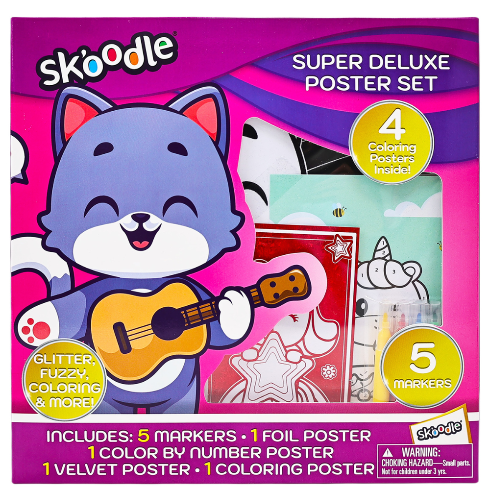 Skoodle - Super Deluxe Poster Art & Craft Set - Multicolor
