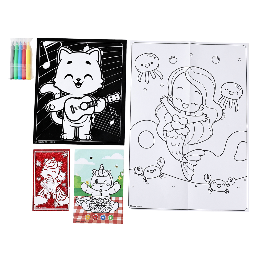 Skoodle - Super Deluxe Poster Art & Craft Set - Multicolor