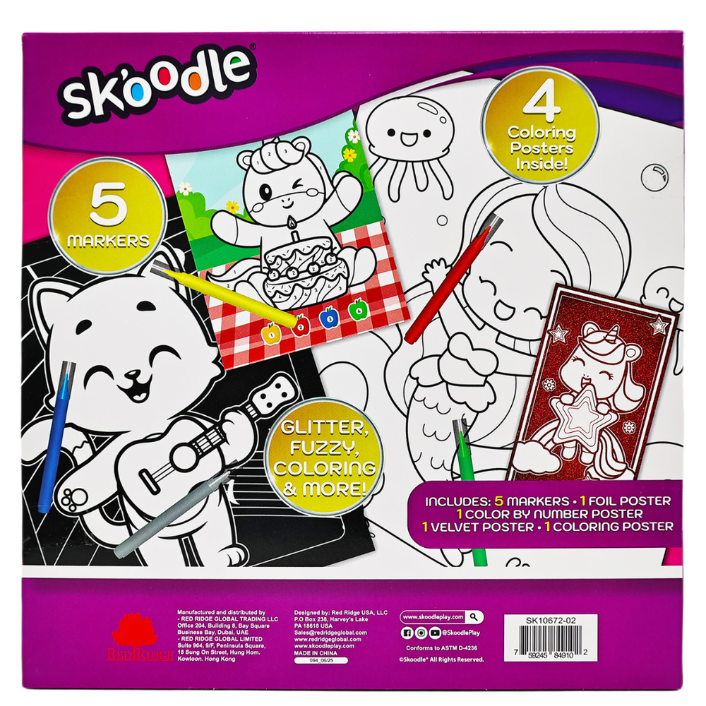Skoodle - Super Deluxe Poster Art & Craft Set - Multicolor