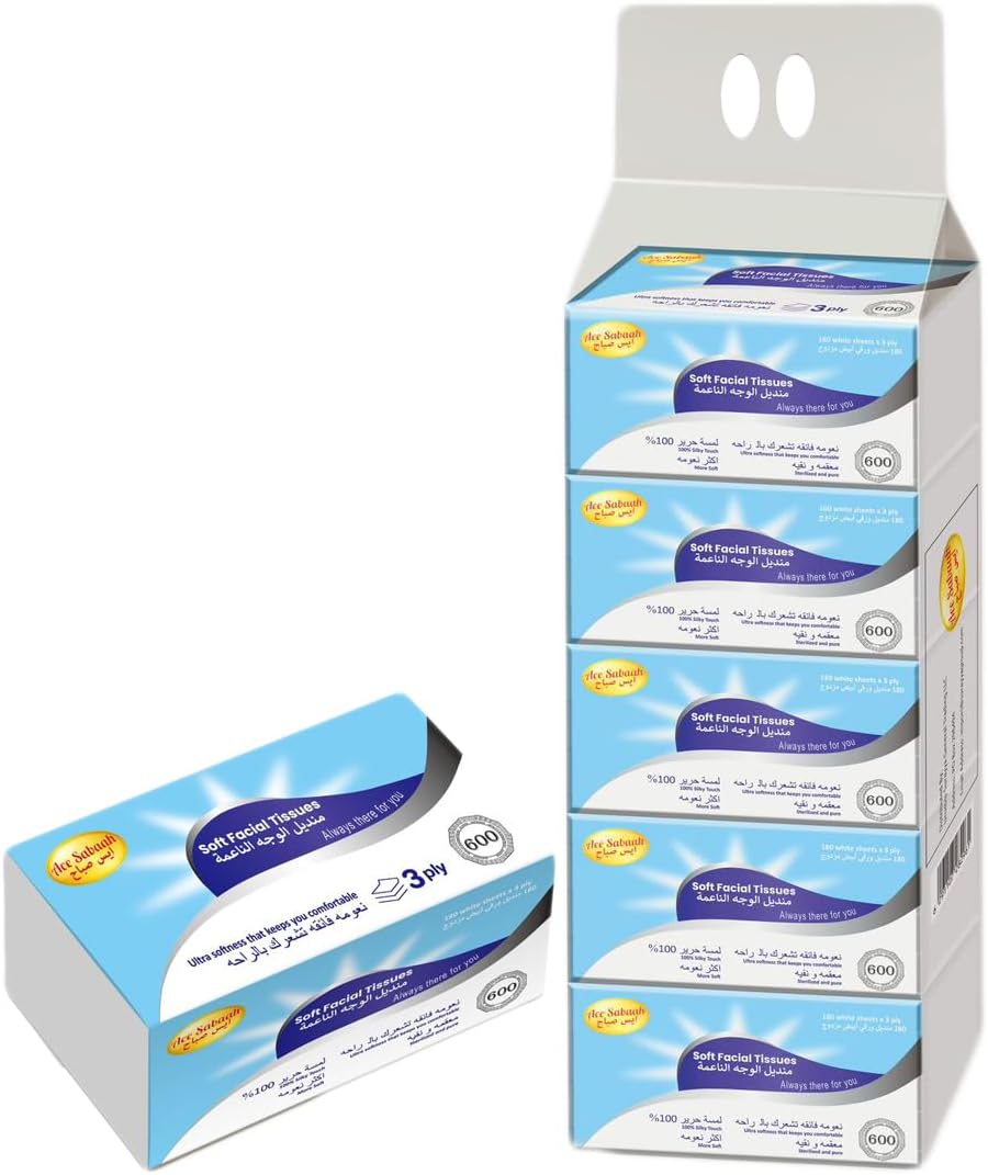 Ace Sabaah - Soft Facial Tissues - White