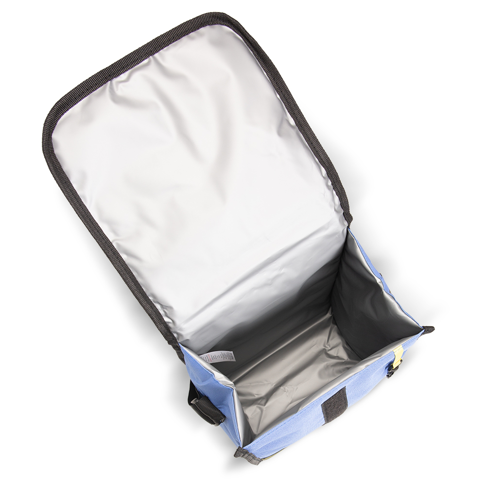 Eazy Kids - 800ml Lunch Box With 500ml Water Bottle & Blue Lunch Bag - Purple