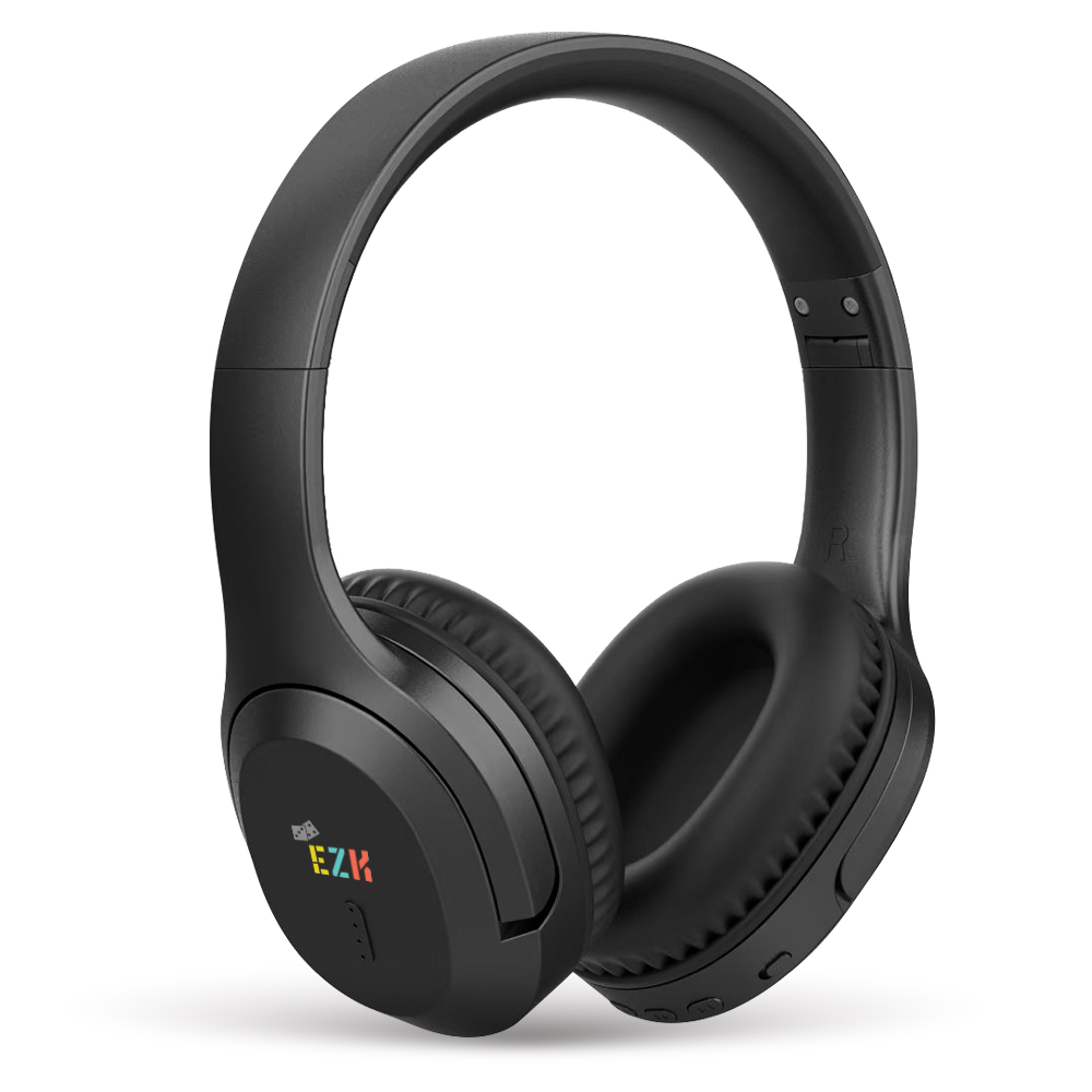 إيزي كيدز - سماعة رأس بلوتوث لاسلكية 5.4 - أسود