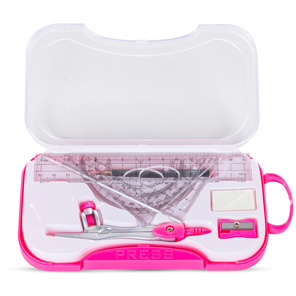 Eazy Kids - 8-Piece Geometry Box Set - Pink