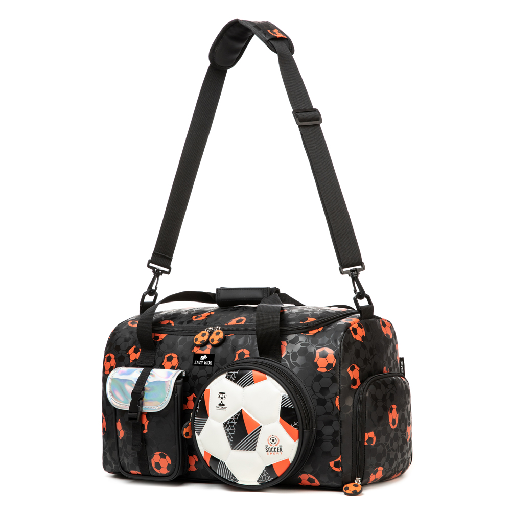 Eazy Kids - Duffle Bag - Football - Black - 21.8-Inch/55.5cm