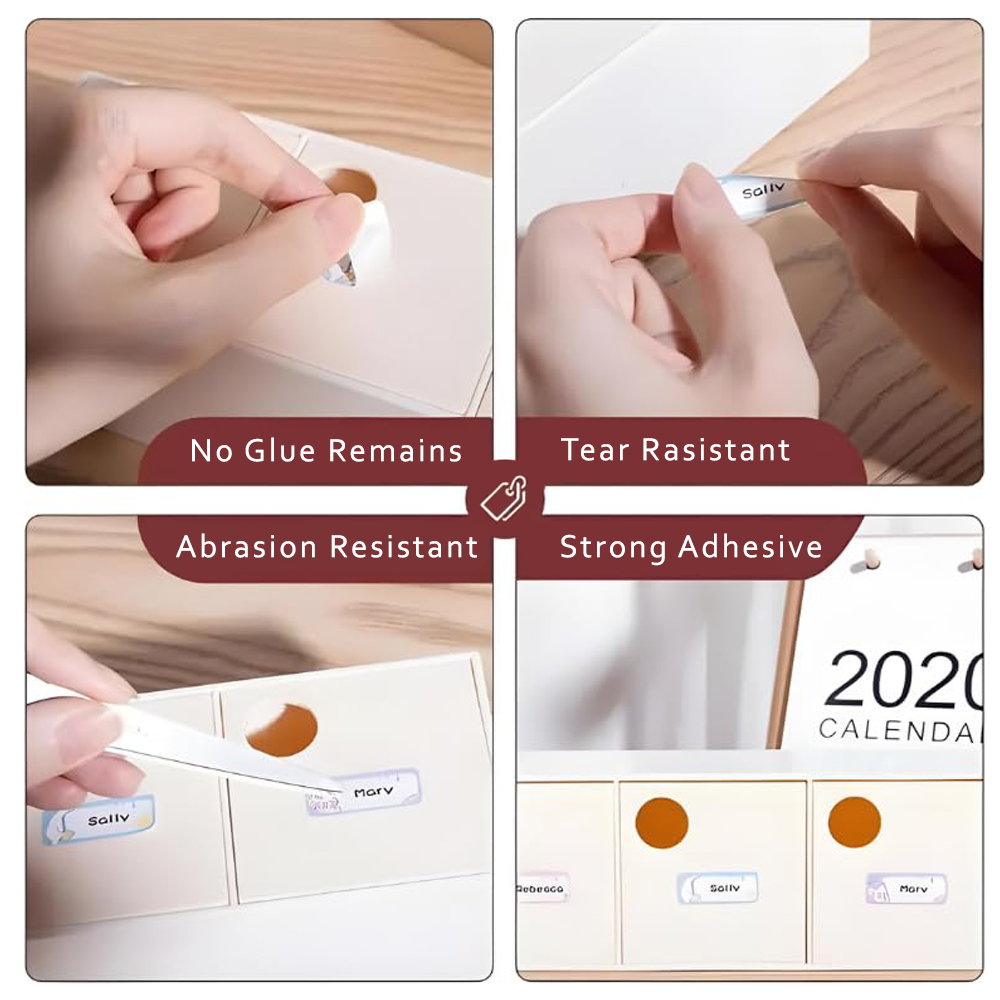 Eazy Kids - Mini Label Maker Printer Rolls Set Of 3 - White