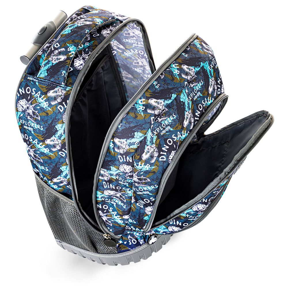 Eazy Kids - Personalized Trolley Backpack with Lunch Bag And Pencil Case - T-Rex