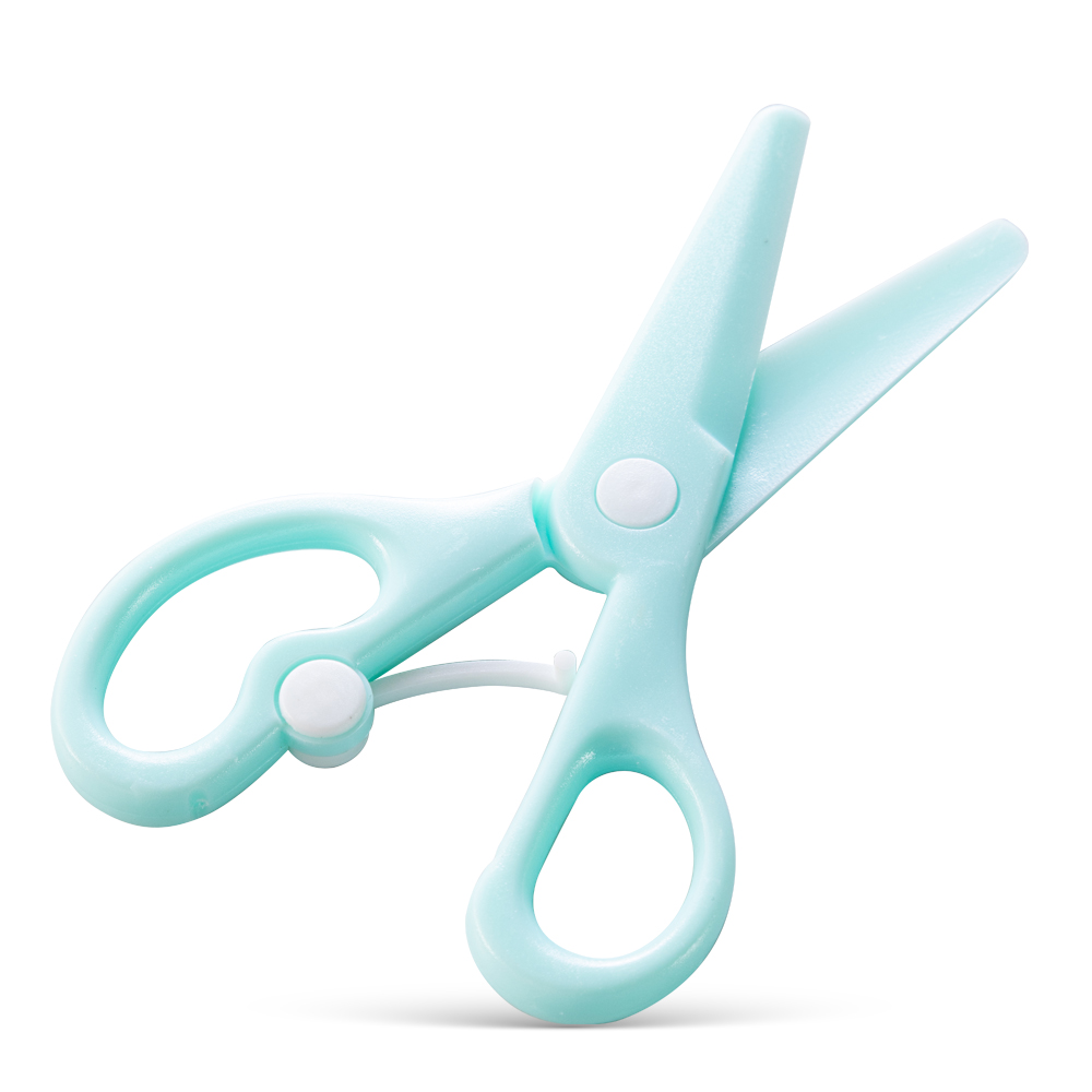 Eazy Kids - School Scissors For Kids with Lock- Blue