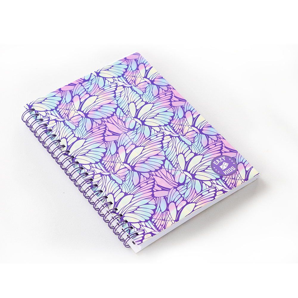 Eazy Kids - Butterfly Spiral Diary - Purple