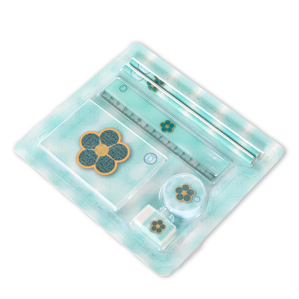 Eazy Kids - Daisy Flower Stationary Set - Green