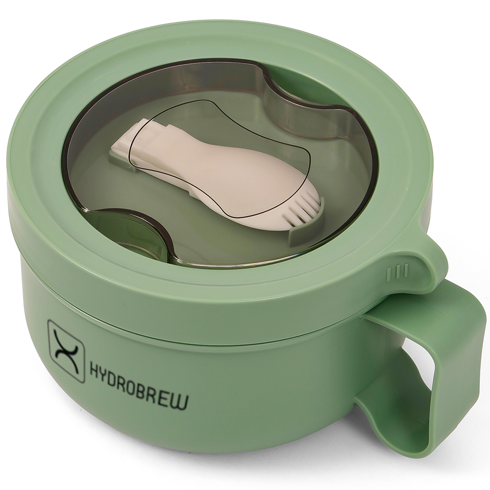 Hydrobrew - Lunch Box with Folding Spoon - Green