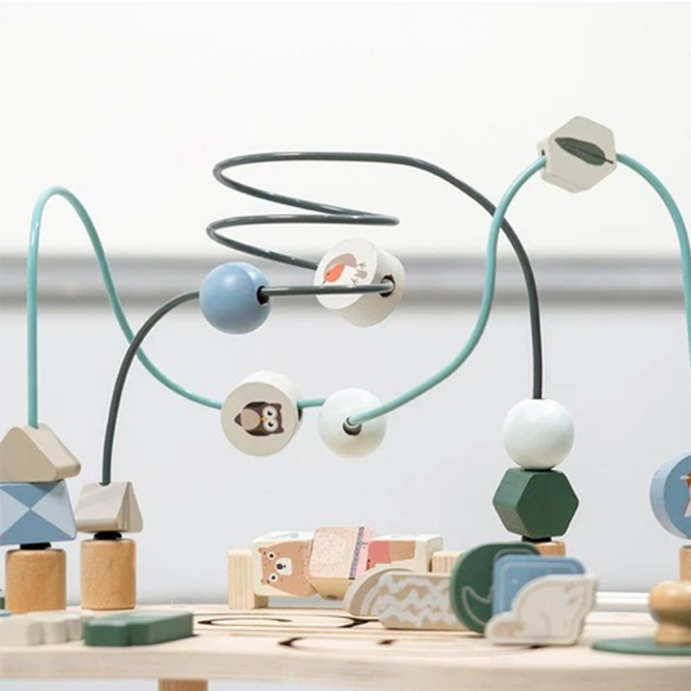 Little Story - Wooden Activity Table Montessori Play - Multicolor