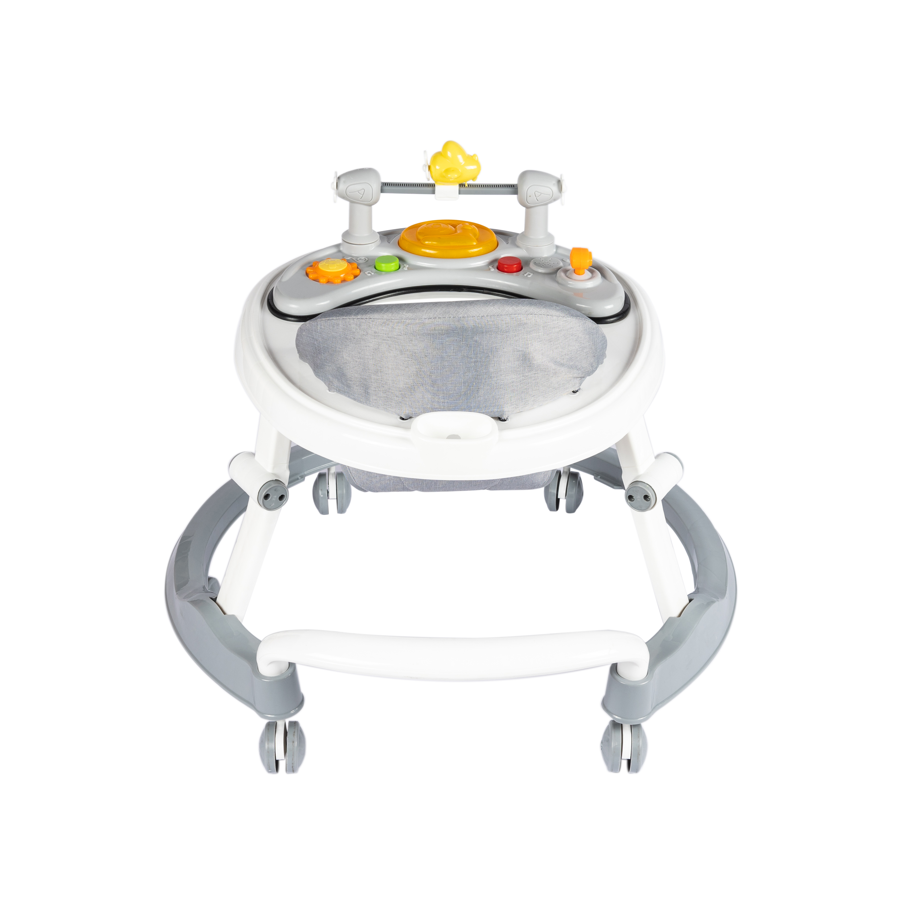 ليتل ستوري - مشاية قابلة للطي مع ألعاب تفاعلية - رمادي