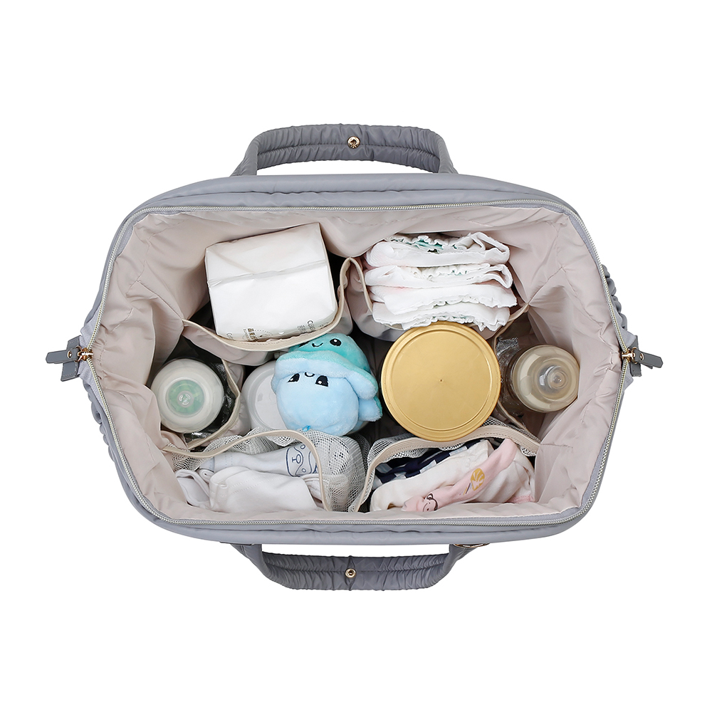 Little Story - Elva Diaper Bag With 2 Stroller Straps - Multicolor