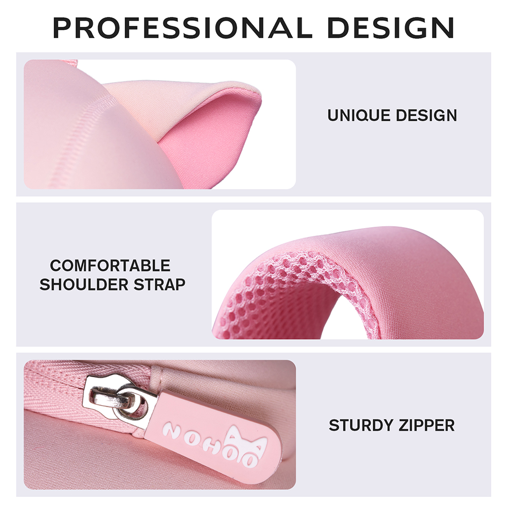 نوهو - شنطة مدرسية/شنطة أنشطة للأطفال - بيبا ثلاثي الأبعاد - وردي - 10 إنش/25.5 سم