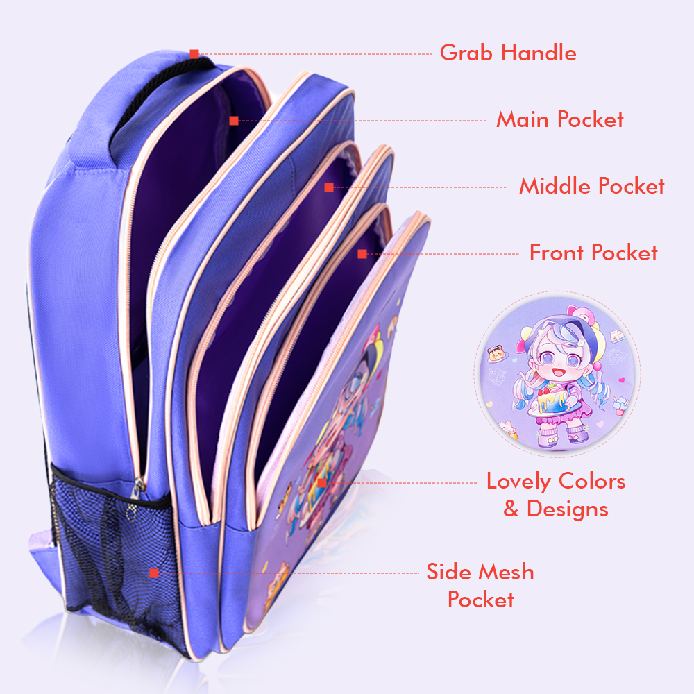 Nova Kids - School Bag - Set of 5 - Birthday - 16-Inch/41cm